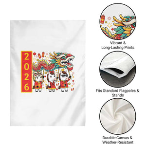 Cute Horse Dragon Dance Garden Flag Lunar New Year TS12 Print Your Wear