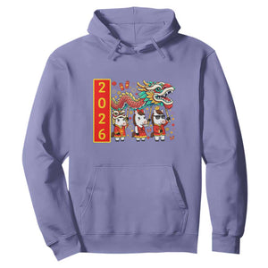 Cute Horse Dragon Dance Hoodie Lunar New Year TS12 Violet Print Your Wear