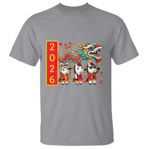 Cute Horse Dragon Dance T Shirt Lunar New Year TS12 Sport Gray Print Your Wear