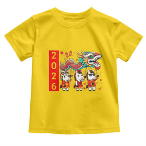 Cute Horse Dragon Dance Toddler T Shirt Lunar New Year TS12 Daisy Print Your Wear