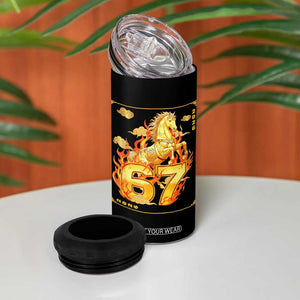 Funny Horse Six Seven Meme 4 in 1 Can Cooler Tumbler Happy Lunar New Year TS12 Print Your Wear