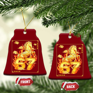 Funny Horse Six Seven Meme Ceramic Ornament Happy Lunar New Year TS12 Print Your Wear