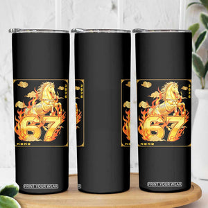 Funny Horse Six Seven Meme Skinny Tumbler Happy Lunar New Year TS12 Print Your Wear
