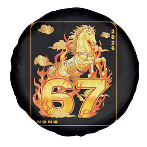 Funny Horse Six Seven Meme Spare Tire Cover Happy Lunar New Year TS12 Print Your Wear
