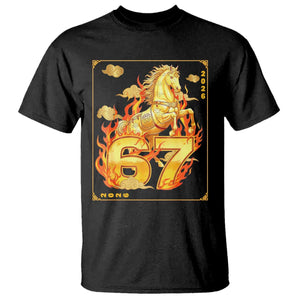 Funny Horse Six Seven Meme T Shirt Happy Lunar New Year TS12 Black Print Your Wear