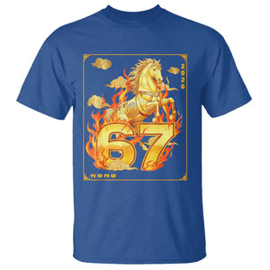 Funny Horse Six Seven Meme T Shirt Happy Lunar New Year TS12 Royal Blue Print Your Wear
