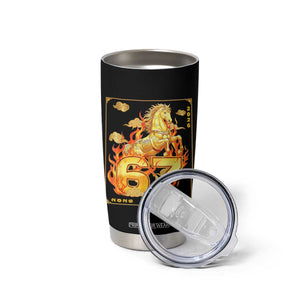 Funny Horse Six Seven Meme Tumbler Cup Happy Lunar New Year TS12 Print Your Wear