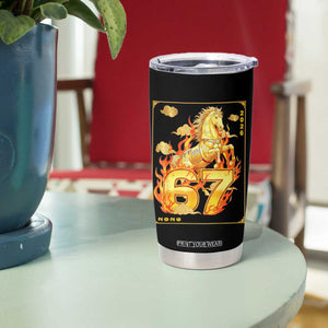 Funny Horse Six Seven Meme Tumbler Cup Happy Lunar New Year TS12 Print Your Wear
