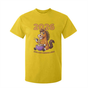 Still Not Joining A Gym Lunar New Year T Shirt For Kid Funny Horse Eating Ramen TS12 Daisy Print Your Wear