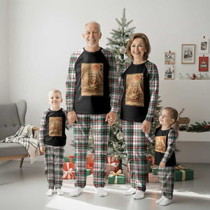 Funny Horse Eating Sushi Plaid Pajama Set Japanese Noodle Lover TS12 Christmas Plaid Print Your Wear