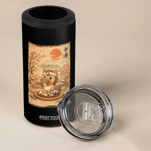 Funny Horse Eating Sushi 4 in 1 Can Cooler Tumbler Japanese Noodle Lover TS12 Print Your Wear
