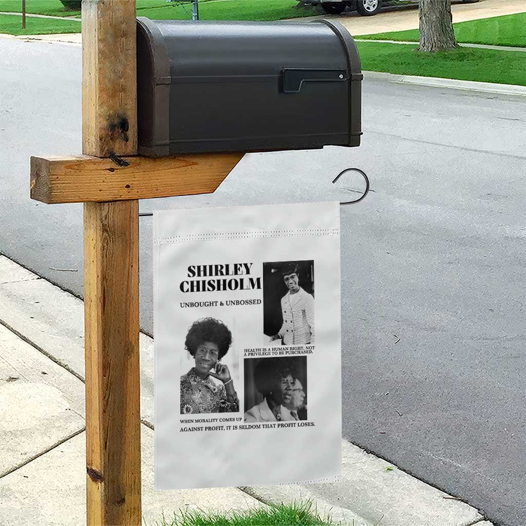 Shirley Chisholm Unbought And Unbossed Garden Flag Vintage Feminist Poster TS12 Print Your Wear