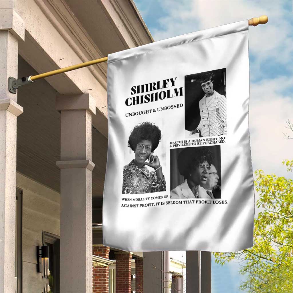 Shirley Chisholm Unbought And Unbossed Garden Flag Vintage Feminist Poster TS12 Print Your Wear