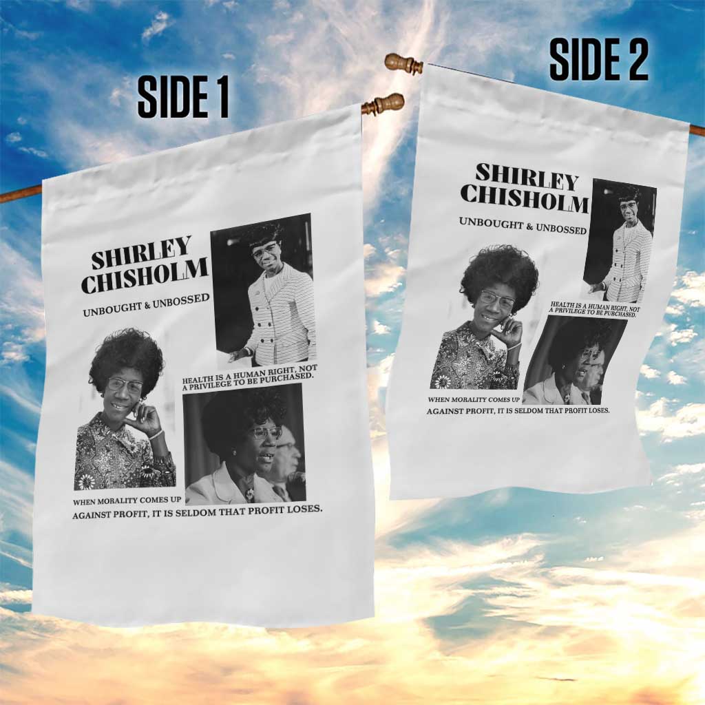 Shirley Chisholm Unbought And Unbossed Garden Flag Vintage Feminist Poster TS12 Print Your Wear