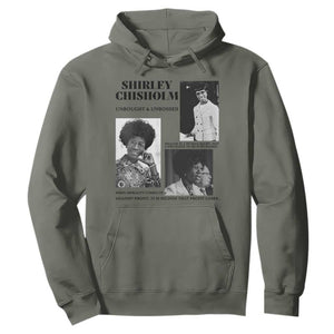 Shirley Chisholm Unbought And Unbossed Hoodie Vintage Feminist Poster TS12 Military Green Print Your Wear