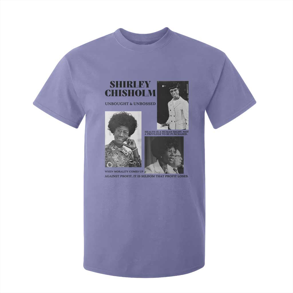 Shirley Chisholm Unbought And Unbossed T Shirt For Kid Vintage Feminist Poster TS12 Violet Print Your Wear