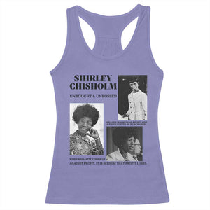 Shirley Chisholm Unbought And Unbossed Racerback Tank Top Vintage Feminist Poster TS12 Violet Print Your Wear