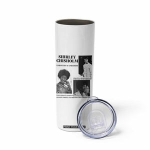 Shirley Chisholm Unbought And Unbossed Skinny Tumbler Vintage Feminist Poster TS12 Print Your Wear