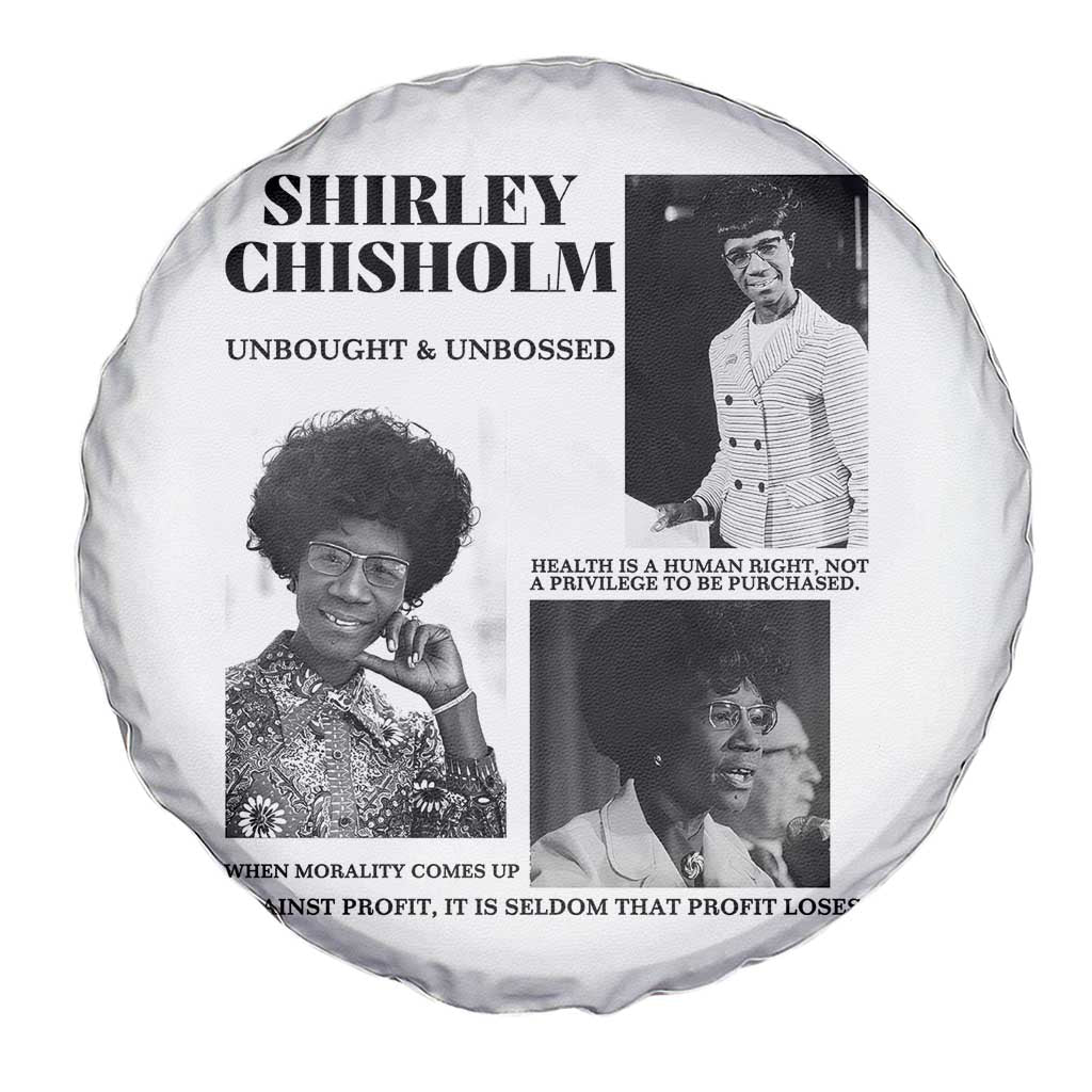 Shirley Chisholm Unbought And Unbossed Spare Tire Cover Vintage Feminist Poster TS12 Print Your Wear