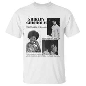 Shirley Chisholm Unbought And Unbossed T Shirt Vintage Feminist Poster TS12 White Print Your Wear
