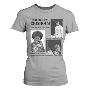 Shirley Chisholm Unbought And Unbossed T Shirt For Women Vintage Feminist Poster TS12 Sport Gray Print Your Wear