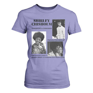 Shirley Chisholm Unbought And Unbossed T Shirt For Women Vintage Feminist Poster TS12 Violet Print Your Wear