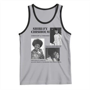Shirley Chisholm Unbought And Unbossed Tank Top Vintage Feminist Poster TS12 Athletic Heather Black Print Your Wear