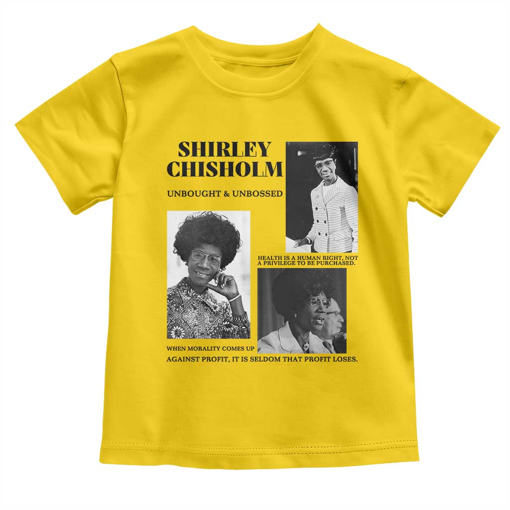 Shirley Chisholm Unbought And Unbossed Toddler T Shirt Vintage Feminist Poster TS12 Daisy Print Your Wear
