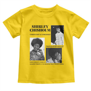 Shirley Chisholm Unbought And Unbossed Toddler T Shirt Vintage Feminist Poster TS12 Daisy Print Your Wear