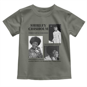 Shirley Chisholm Unbought And Unbossed Toddler T Shirt Vintage Feminist Poster TS12 Military Green Print Your Wear