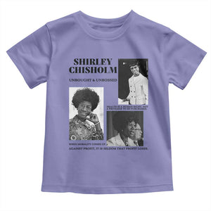 Shirley Chisholm Unbought And Unbossed Toddler T Shirt Vintage Feminist Poster TS12 Violet Print Your Wear