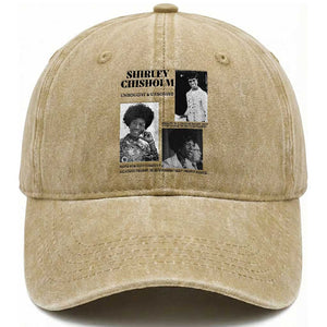 Shirley Chisholm Unbought And Unbossed Washed Cotton Baseball Cap Vintage Feminist Poster TS12 Print Your Wear