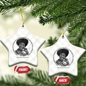 Shirley Chisholm Civil Rights Leader Quote Ceramic Ornament When Morality Meets Profit TS12 Print Your Wear