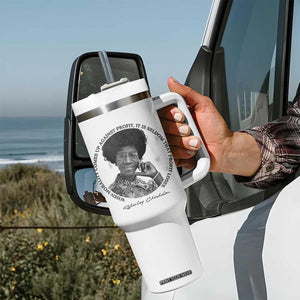 Shirley Chisholm Civil Rights Leader Quote Tumbler With Handle When Morality Meets Profit TS12 Print Your Wear