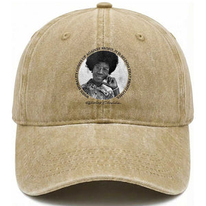Shirley Chisholm Civil Rights Leader Quote Washed Cotton Baseball Cap When Morality Meets Profit TS12 Print Your Wear