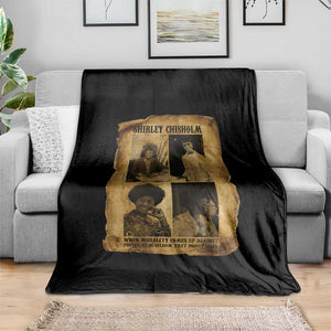 Vintage Shirley Chisholm Throw Blanket When Morality Meets Profit Quote TS12 Print Your Wear