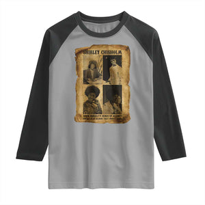 Vintage Shirley Chisholm Raglan Shirt When Morality Meets Profit Quote TS12 Sport Gray Black Print Your Wear