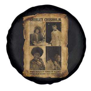 Vintage Shirley Chisholm Spare Tire Cover When Morality Meets Profit Quote TS12 Print Your Wear
