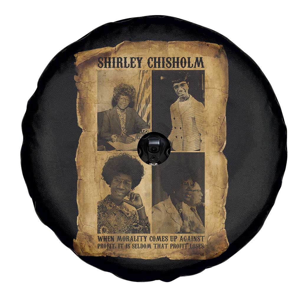 Vintage Shirley Chisholm Spare Tire Cover When Morality Meets Profit Quote TS12 Print Your Wear
