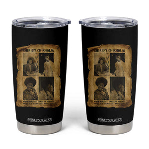 Vintage Shirley Chisholm Tumbler Cup When Morality Meets Profit Quote TS12 Black Print Your Wear