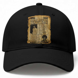 Vintage Newspaper Shirley Chisholm Baseball Cap First Black Woman In Congress TS12 Print Your Wear