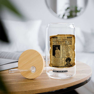 Vintage Newspaper Shirley Chisholm Glass Can First Black Woman In Congress TS12 Print Your Wear