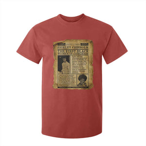 Vintage Newspaper Shirley Chisholm T Shirt For Kid First Black Woman In Congress TS12 Red Print Your Wear