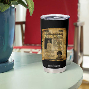 Vintage Newspaper Shirley Chisholm Tumbler Cup First Black Woman In Congress TS12 Print Your Wear