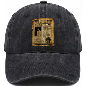 Vintage Newspaper Shirley Chisholm Washed Cotton Baseball Cap First Black Woman In Congress TS12 Print Your Wear