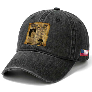 Vintage Newspaper Shirley Chisholm Washed Cotton Baseball Cap First Black Woman In Congress TS12 Print Your Wear
