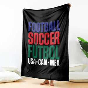 Canada Mexico USA Throw Blanket Football Fan Gift TS12 Print Your Wear