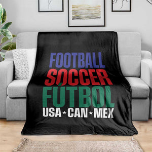 Canada Mexico USA Throw Blanket Football Fan Gift TS12 Print Your Wear