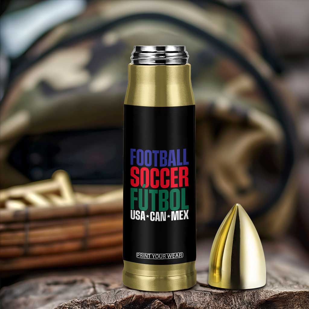 Canada Mexico USA Bullet Tumbler Football Fan Gift TS12 Print Your Wear