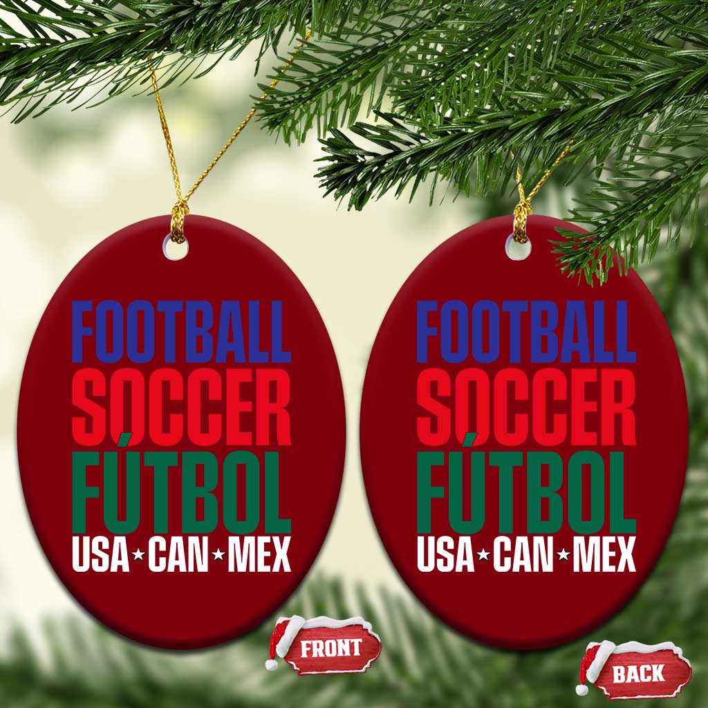 Canada Mexico USA Ceramic Ornament Football Fan Gift TS12 Print Your Wear